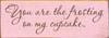 Shown in Old Baby Pink with Brown lettering