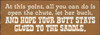 Shown in Old Toffee with Cream lettering
