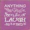 Shown in Old Plum with Cream lettering