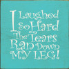 Shown in Old Aqua with Cottage White lettering