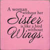 Shown in Old Pink with Black lettering