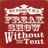 Shown in Old Red with Cream lettering
