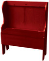Rustic Storage Bench | Deacon Bench Retail | In Old Red
