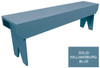 Long Simple Wood Bench | Solid Wood Simple Bench | Sawdust City Wood Bench | Shown in Solid Williamsburg Blue