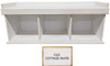 Wood Cubby Bench| Bench with Shoe Storage | Storage Bench with Matching Shelf for Entryways & Mudrooms