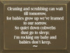 Cleaning And Scrubbing..  | Wood Sign With Baby Saying | Sawdust City Wood Signs
