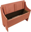 Rustic Storage Bench | Sawdust City LLC Boot Bench | In Solid Paprika