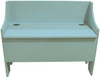 Rustic Storage Bench | Sawdust City LLC Boot Bench | In Old Sea Blue