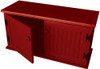 Solid Knotty Pine Storage Bench | Wooden Shoe Bench | In Solid Red