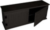 Knotty Pine Storage Unit with Shelf | Shoe Storage Bench | In Solid Black