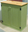 Shown in Solid Celery with Stained top