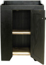 Shown in Old Black with Beadboard door
