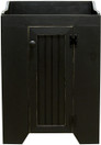 Shown in Old Black with Beadboard door