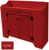Shown in Old Red with beadboard doors