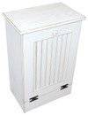 Small Wood Tilt-Out Trash Bin | Pine Furniture Made in the USA | Sawdust City Trash Bin in Old Cottage White