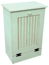 Small Wood Tilt-Out Trash Bin | Pine Furniture Made in the USA | Sawdust City Trash Bin in Old Baby Green