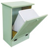 Small Wood Tilt-Out Trash Bin | Pine Furniture Made in the USA | Sawdust City Trash Bin in Old Baby Green