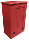 Small Wood Tilt-Out Trash Bin | Pine Furniture Made in the USA | Sawdust City Trash Bin in Solid Red