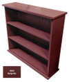 Small Hallway Bookcase | 3-Shelf Hall Bookcase  |  Sawdust City Bookshelf in Solid Burgundy