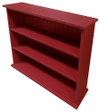 Small Hallway Bookcase | 3-Shelf Hall Bookcase  |  Sawdust City Bookshelf in Solid Red