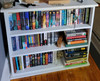 Small Hallway Bookcase | 3-Shelf Hall Bookcase  |  Sawdust City Bookshelf in Solid Cottage White