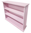 Small Hallway Bookcase | 3-Shelf Hall Bookcase  |  Sawdust City Bookshelf in Solid Baby Pink