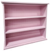 Small Hallway Bookcase | 3-Shelf Hall Bookcase  |  Sawdust City Bookshelf in Solid Baby Pink