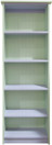 Solid Wood Bookcase | Skinny Bookcase | 6 ft. Tall Sturdy Pine Bookcase
