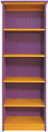 Solid Wood Bookcase | Skinny Bookcase | 6 ft. Tall Sturdy Pine Bookcase