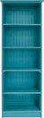 Solid Wood Bookcase | Skinny Bookcase | 6 ft. Tall Sturdy Pine Bookcase