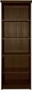 Solid Wood Bookcase | Skinny Bookcase | 6 ft. Tall Sturdy Pine Bookcase