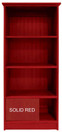 Shown in Solid Red