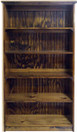Shown in Walnut Stain (with braces for splitting into 3 parts for shipping.)