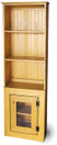 Straight hutch shown in Old Mustard with a screen door