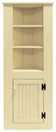 Corner Kitchen Cabinet - Hutch | Pine Kitchen Hutch | Corner Cabinet in Old Cream
