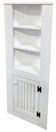 Corner Kitchen Cabinet - Hutch | Pine Kitchen Hutch | Corner Cabinet in Old Cottage White