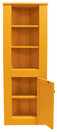 Corner Kitchen Cabinet - Hutch | Pine Kitchen Hutch | Corner Cabinet in Solid Tangerine