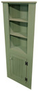 Corner Kitchen Cabinet - Hutch | Pine Kitchen Hutch | Corner Cabinet in Old Sage