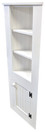 Corner Kitchen Cabinet - Hutch | Pine Kitchen Hutch | Corner Cabinet in Solid Cottage White
