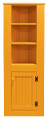 Corner Kitchen Cabinet - Hutch | Pine Kitchen Hutch | Corner Cabinet in Solid Tangerine
