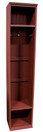American Pine Hall Tree by Sawdust City | Wood Furniture Made in the USA |  Shown in Old Burgundy