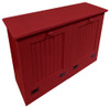 Tilt-Out Trash & Recycling Bins Shown in Solid Red