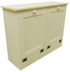 Tilt-Out Trash & Recycling Bins Shown in Solid Cream