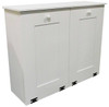 Wood Tilt-Out Trash/Recycle Combo Shown in Solid Cottage White
