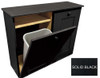 Wood Tilt-Out Trash/Recycle Combo Shown in Solid Black