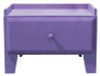 Small Storage Drawer | Retail Bench with Drawer| In Solid Purple