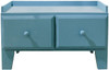 Storage Drawers and Bench | Retail Bench with Drawers | In Solid Williamsburg Blue