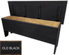 4 ft. Wood Storage Bench | Large Indoor Storage Bench | Shown in Old Black