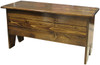 4 ft. Wood Storage Bench | Large Indoor Storage Bench | Shown in Walnut Stain & Poly