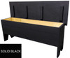 4 ft. Wood Storage Bench | Large Indoor Storage Bench | Shown in Solid Black
